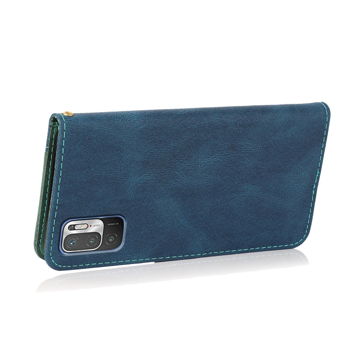 For Xiaomi Redmi Note 10 5G Dual-color Stitching Leather Phone Case