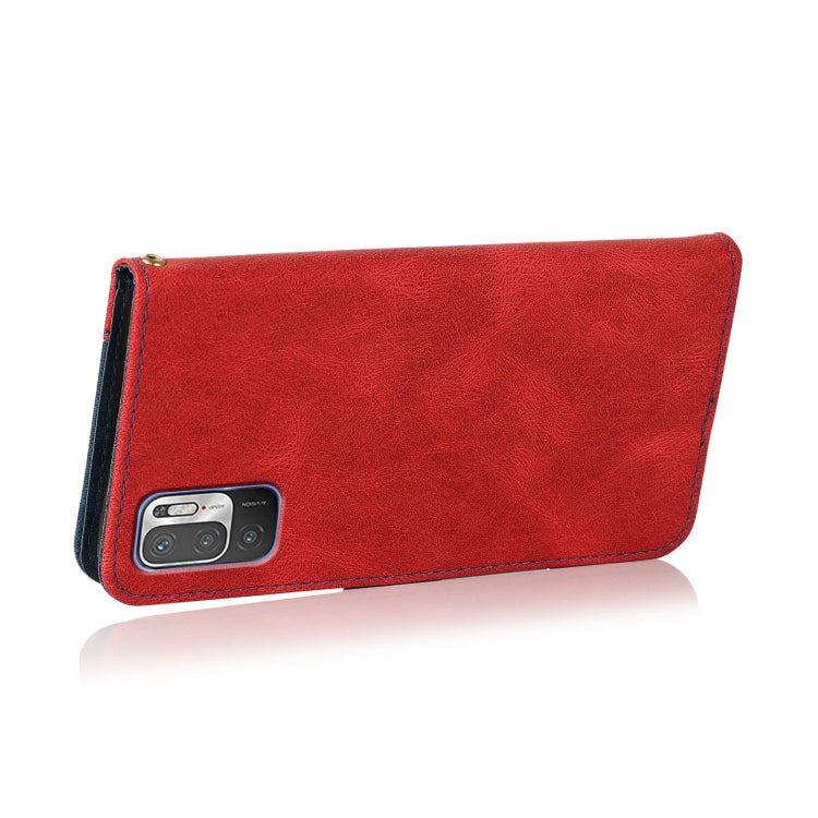 For Xiaomi Redmi Note 10 5G Dual-color Stitching Leather Phone Case