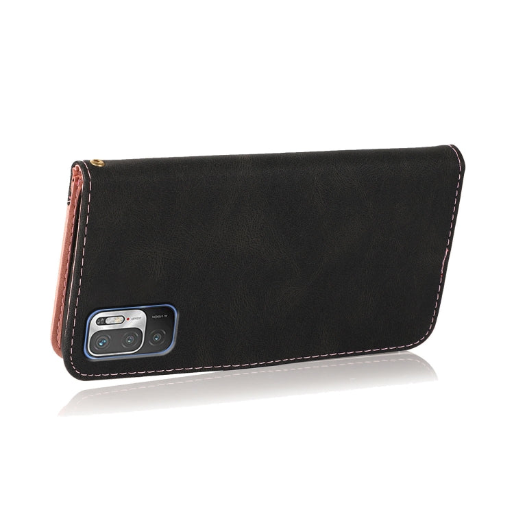 For Xiaomi Redmi Note 10 5G Dual-color Stitching Leather Phone Case
