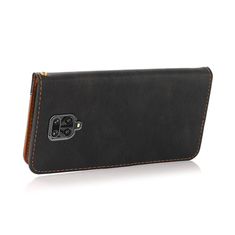 For Xiaomi Redmi Note 9 Pro Dual-color Stitching Leather Phone Case