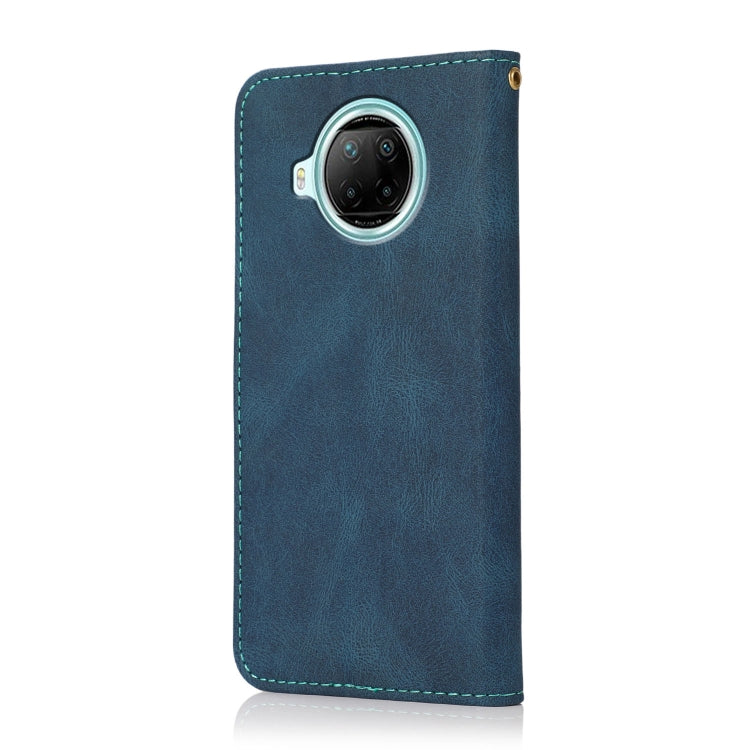 For Xiaomi Redmi Note 9 Pro 5G Dual-color Stitching Leather Phone Case