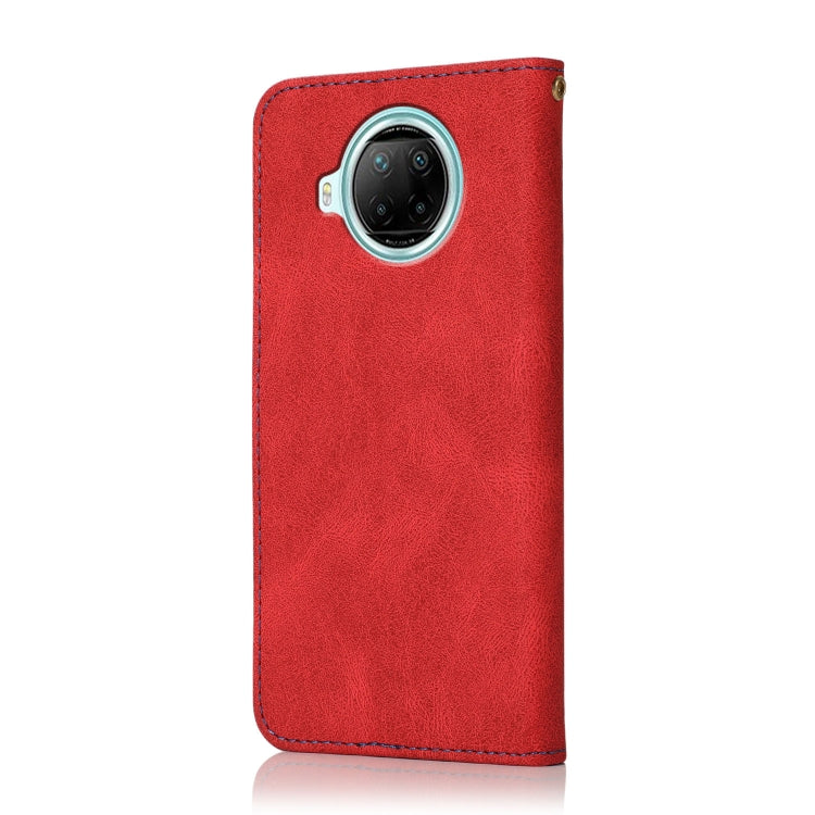 For Xiaomi Redmi Note 9 Pro 5G Dual-color Stitching Leather Phone Case