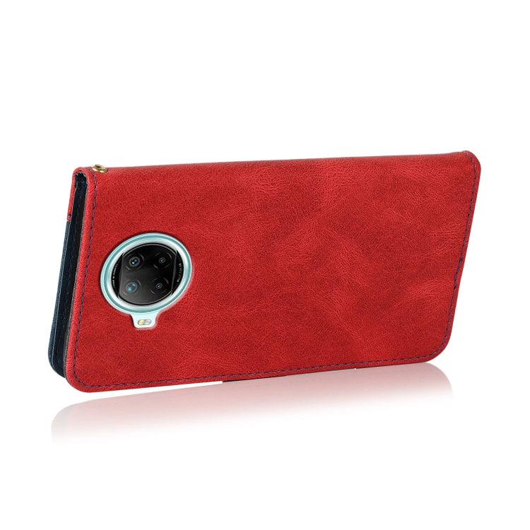 For Xiaomi Redmi Note 9 Pro 5G Dual-color Stitching Leather Phone Case