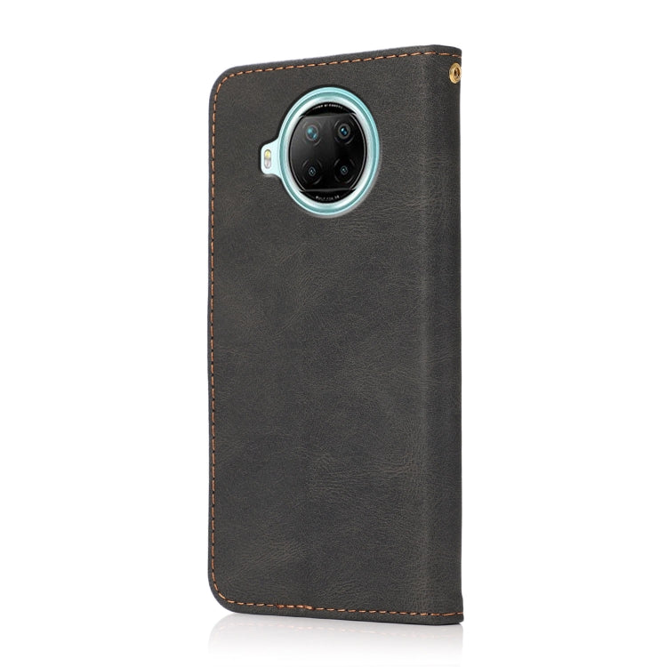 For Xiaomi Redmi Note 9 Pro 5G Dual-color Stitching Leather Phone Case