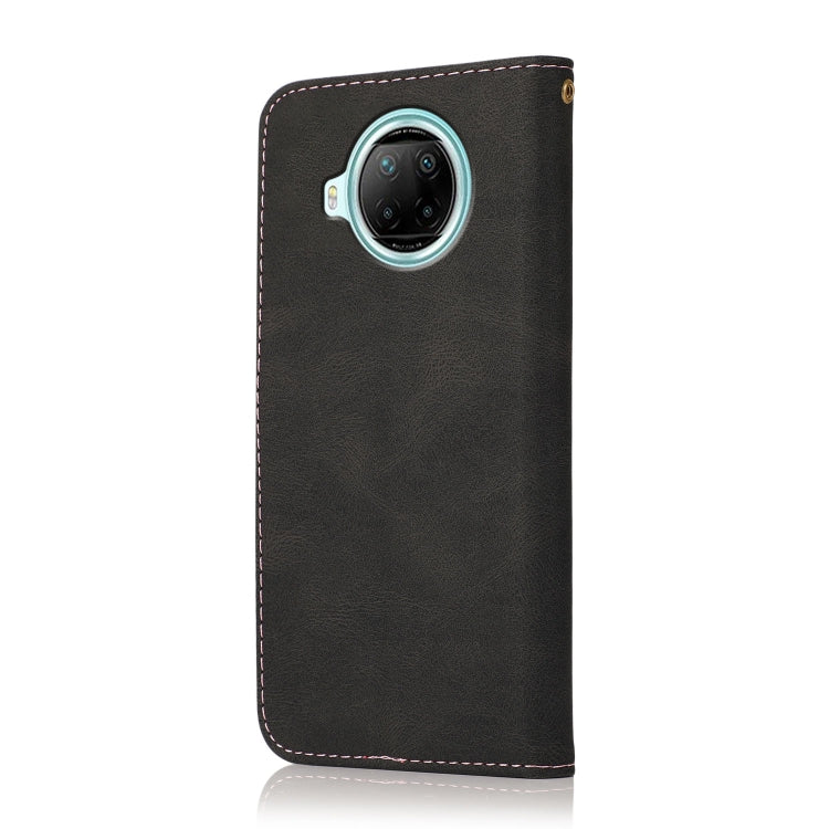 For Xiaomi Redmi Note 9 Pro 5G Dual-color Stitching Leather Phone Case