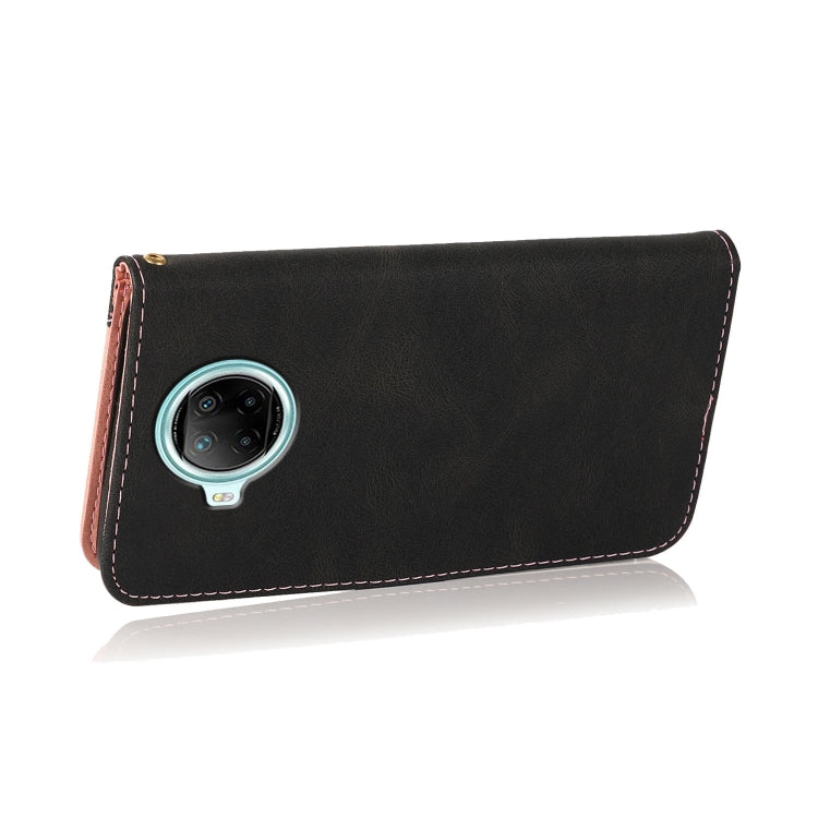 For Xiaomi Redmi Note 9 Pro 5G Dual-color Stitching Leather Phone Case