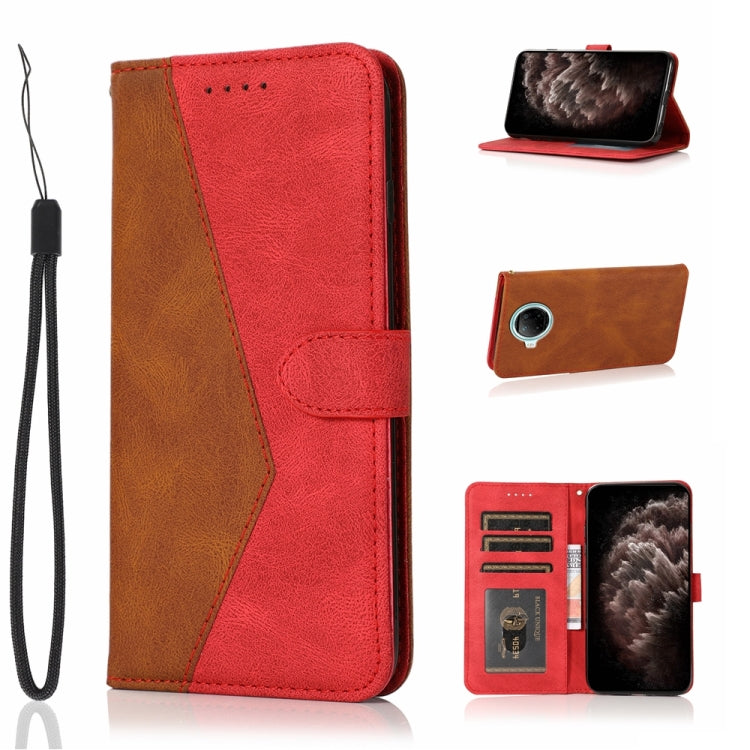 For Xiaomi Redmi Note 9 Pro 5G Dual-color Stitching Leather Phone Case