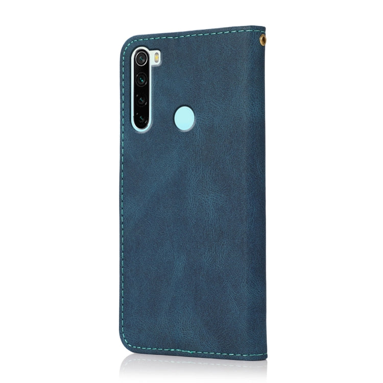 For Xiaomi Redmi Note 8 Dual-color Stitching Leather Phone Case