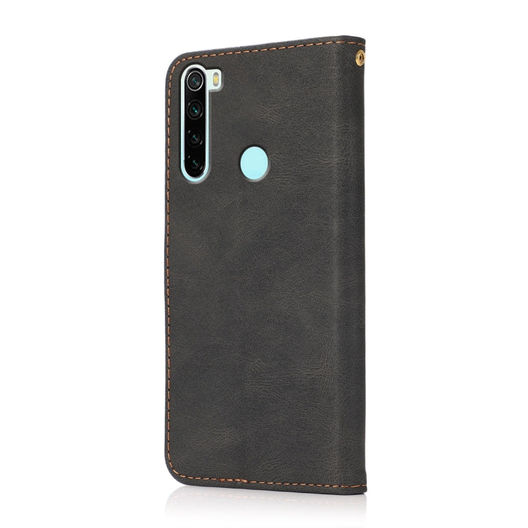 For Xiaomi Redmi Note 8 Dual-color Stitching Leather Phone Case