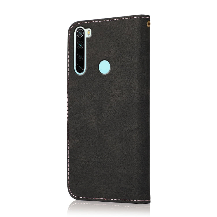 For Xiaomi Redmi Note 8 Dual-color Stitching Leather Phone Case