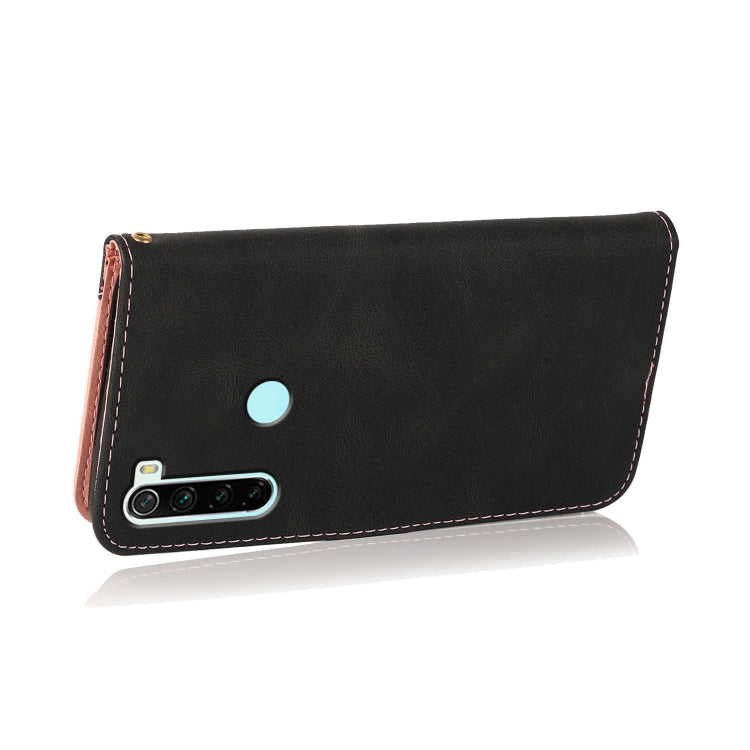 For Xiaomi Redmi Note 8 Dual-color Stitching Leather Phone Case