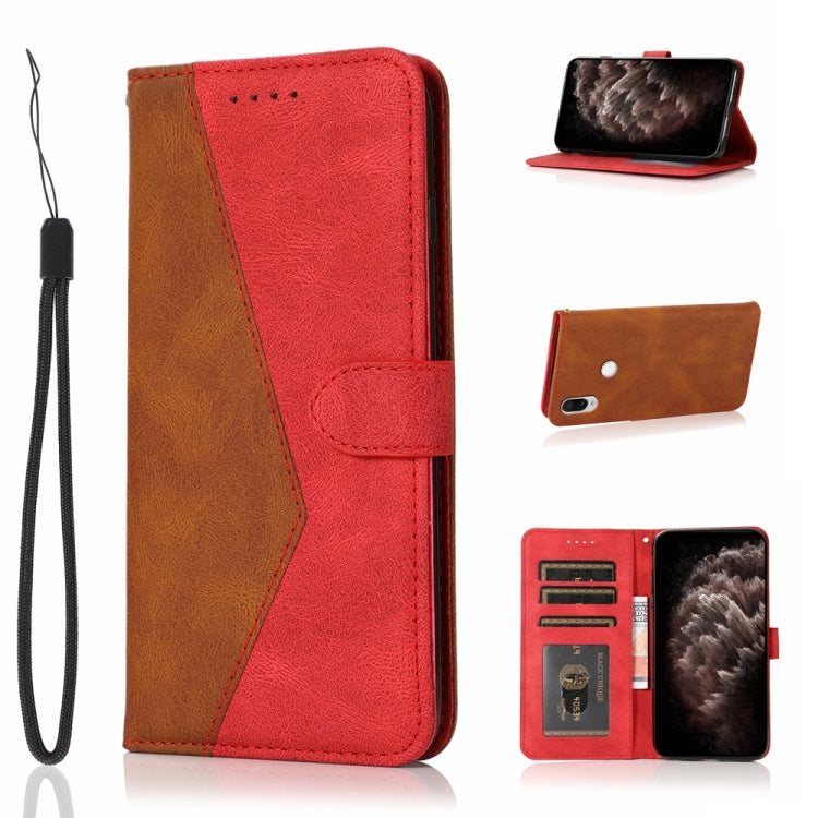 For Xiaomi Redmi Note 8 Dual-color Stitching Leather Phone Case