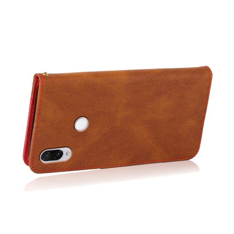 For Xiaomi Redmi Note 8T Dual-color Stitching Leather Phone Case