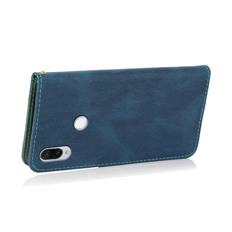 For Xiaomi Redmi Note 7 / 7 Pro Dual-color Stitching Leather Phone Case