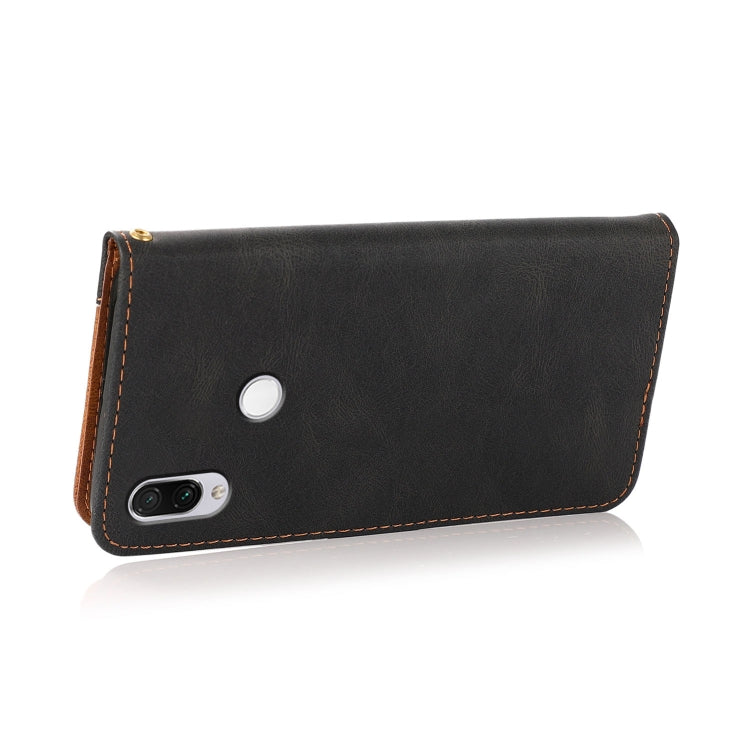For Xiaomi Redmi Note 7 / 7 Pro Dual-color Stitching Leather Phone Case