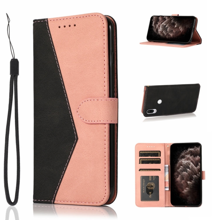 For Xiaomi Redmi Note 7 / 7 Pro Dual-color Stitching Leather Phone Case