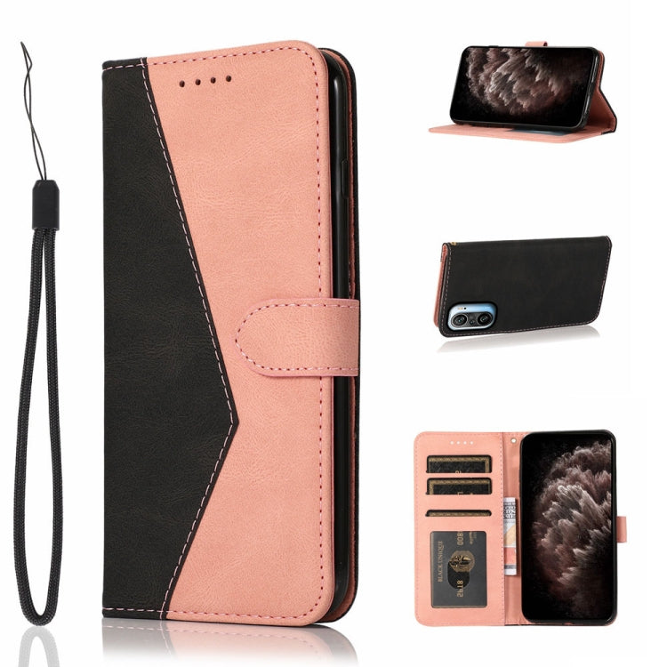 For Xiaomi Redmi K40 Dual-color Stitching Leather Phone Case
