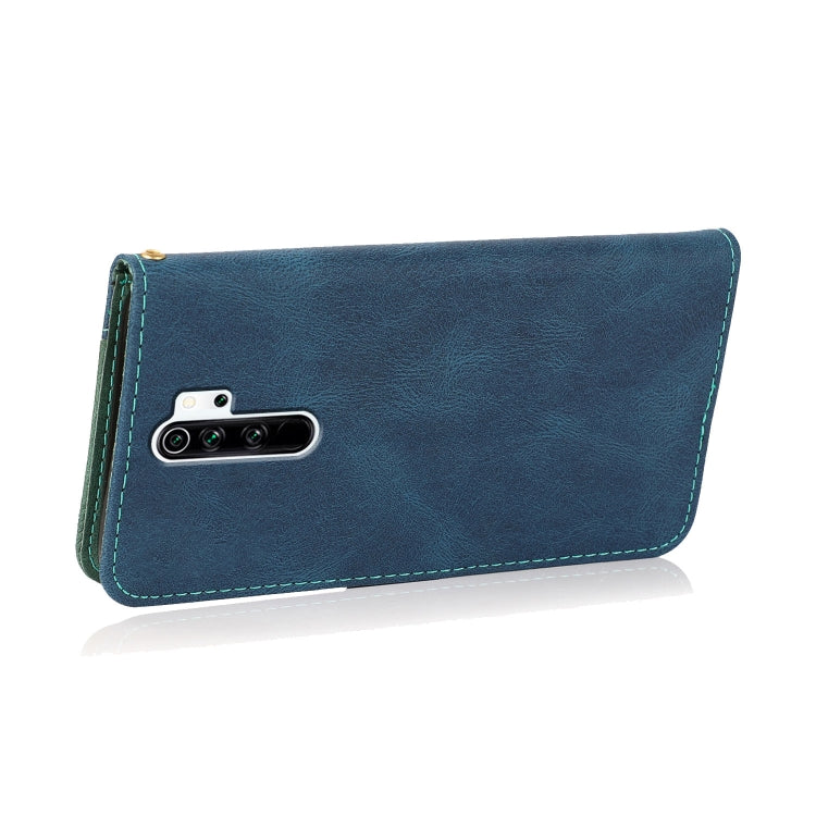 For Xiaomi Redmi 9 Dual-color Stitching Leather Phone Case