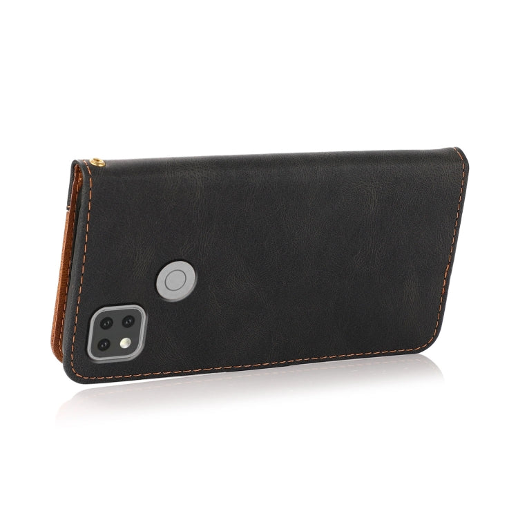 For Xiaomi Redmi 9C Dual-color Stitching Leather Phone Case