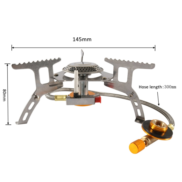A8374 RV / Camping Portable Gas Stove with Adapter + Ignition