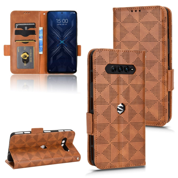For Xiaomi Black Shark 4 / 4 Pro Symmetrical Triangle Leather Phone Case