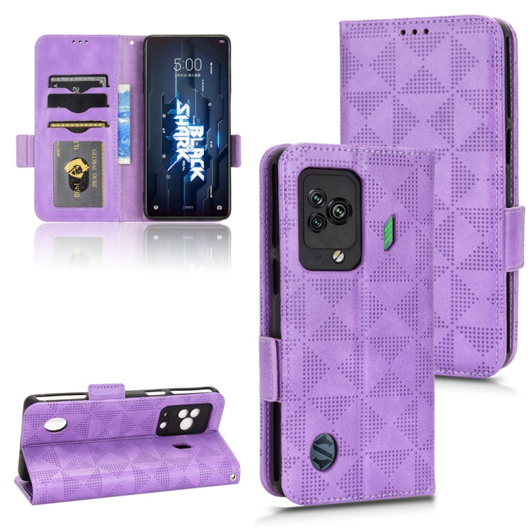 For Xiaomi Black Shark 5 Symmetrical Triangle Leather Phone Case