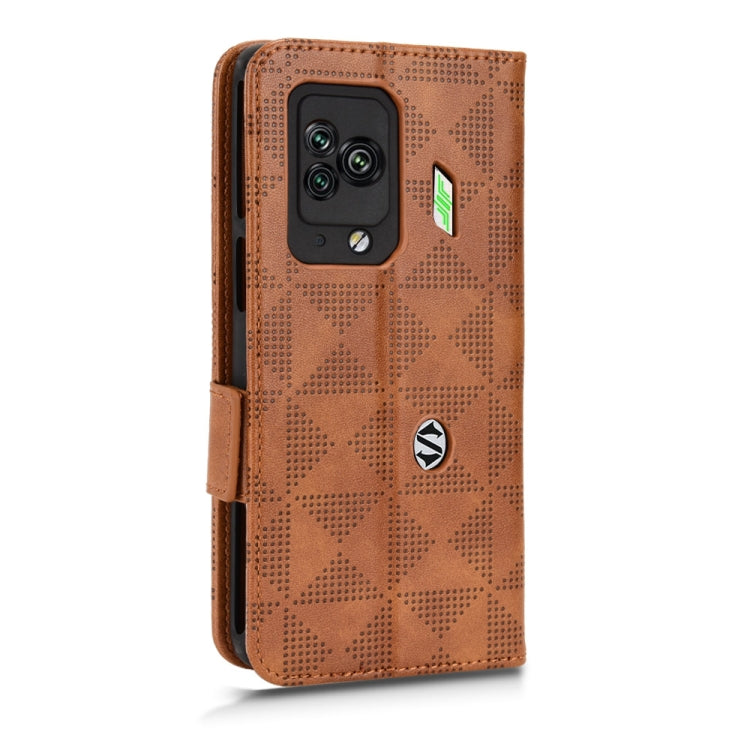 For Xiaomi Black Shark 5 Pro Symmetrical Triangle Leather Phone Case