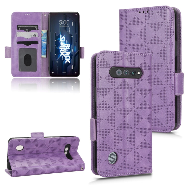 For Xiaomi Black Shark 5 RS Symmetrical Triangle Leather Phone Case