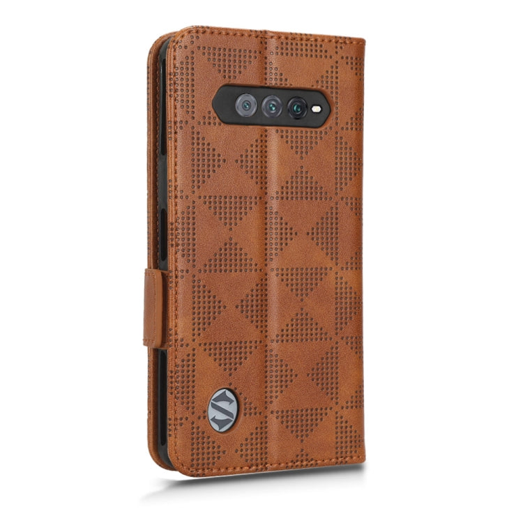 For Xiaomi Black Shark 5 RS Symmetrical Triangle Leather Phone Case