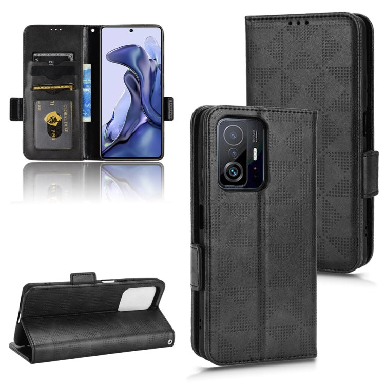 For Xiaomi 11T / 11T Pro Symmetrical Triangle Leather Phone Case