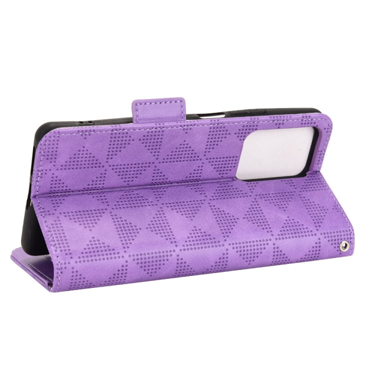 For Xiaomi 11T / 11T Pro Symmetrical Triangle Leather Phone Case