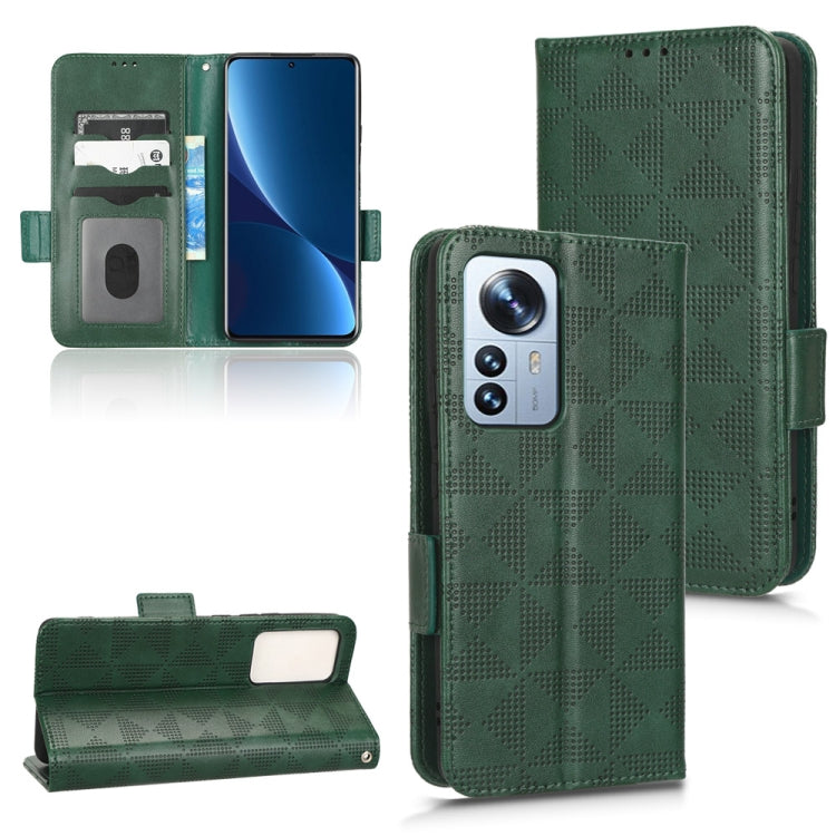For Xiaomi 12 Lite Symmetrical Triangle Leather Phone Case