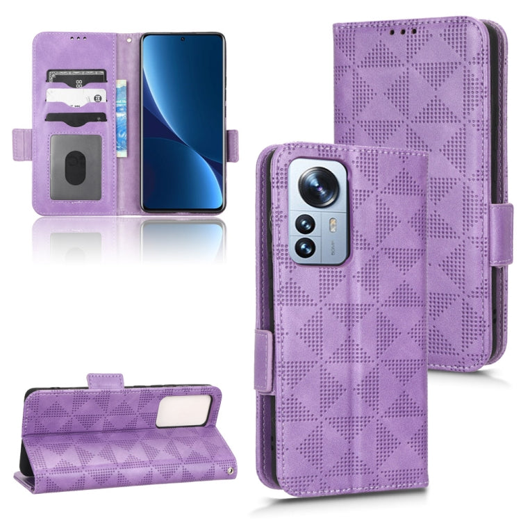 For Xiaomi 12 Lite Symmetrical Triangle Leather Phone Case