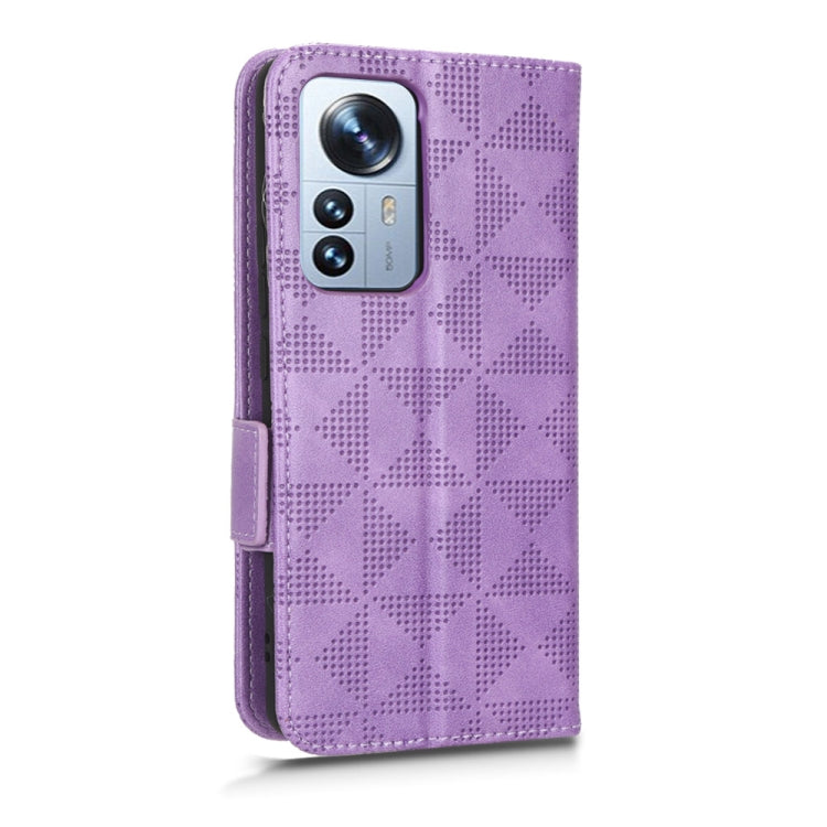 For Xiaomi 12 Lite Symmetrical Triangle Leather Phone Case