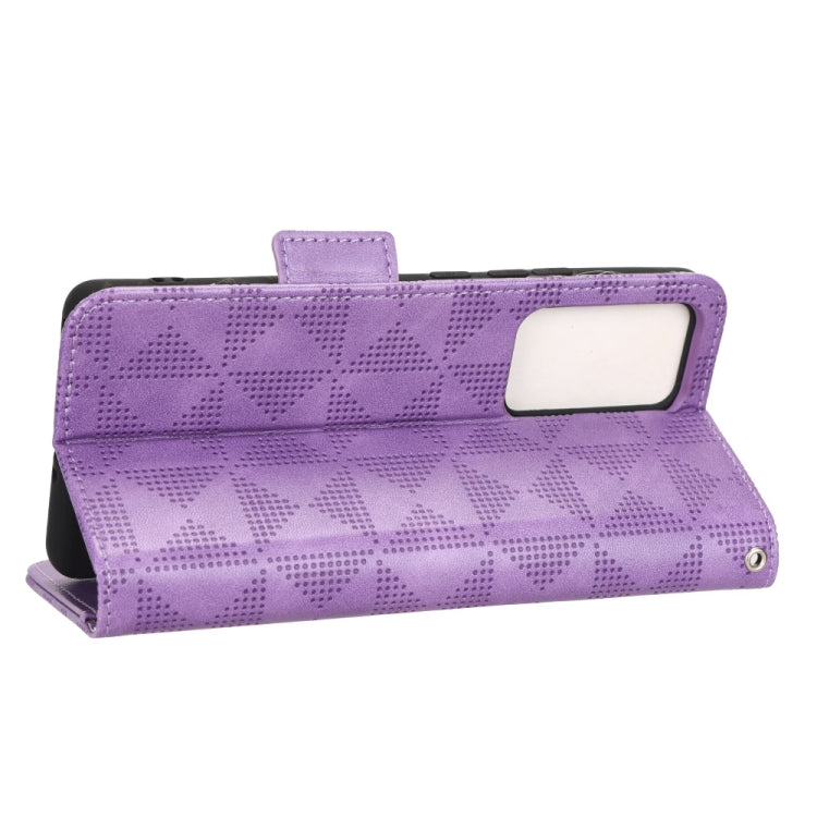 For Xiaomi 12 Lite Symmetrical Triangle Leather Phone Case