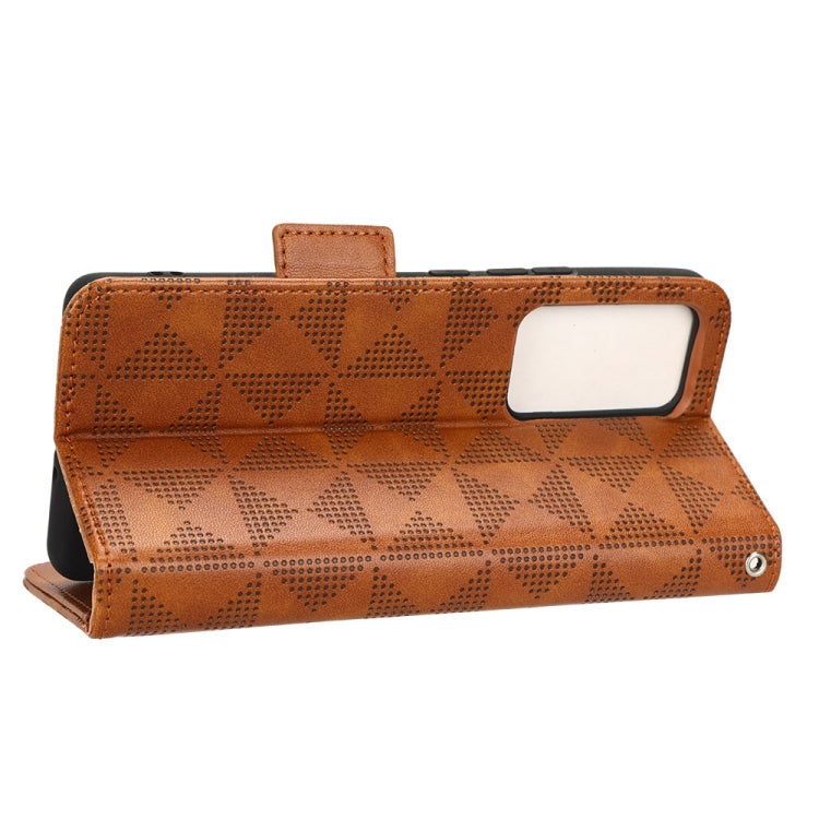 For Xiaomi 12 Lite Symmetrical Triangle Leather Phone Case