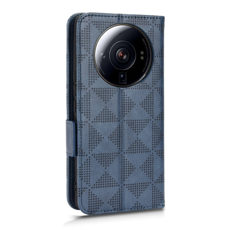 For Xiaomi 12S Ultra Symmetrical Triangle Leather Phone Case