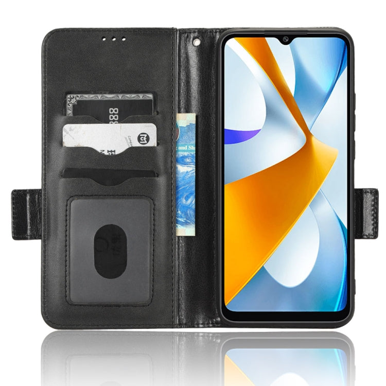 For Xiaomi Poco C40 Symmetrical Triangle Leather Phone Case