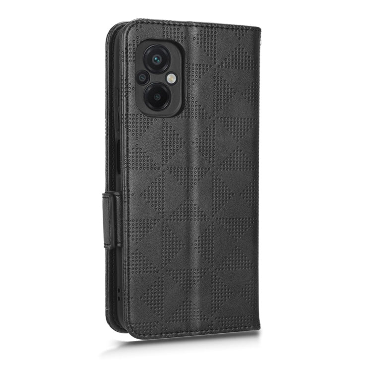 For Xiaomi Poco M5 4G Symmetrical Triangle Leather Phone Case