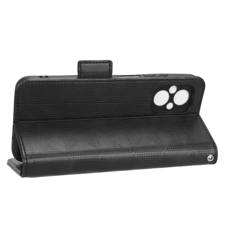 For Xiaomi Poco M5 4G Symmetrical Triangle Leather Phone Case