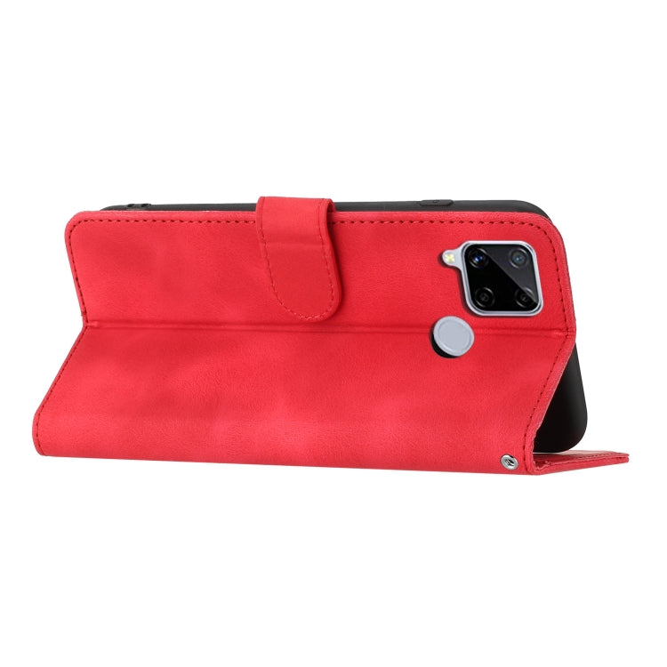 Heart Pattern Skin Feel Leather Phone Case For Realme C15/C12/Narzo 20/7i Global/Narzo 30A/C25/C25s