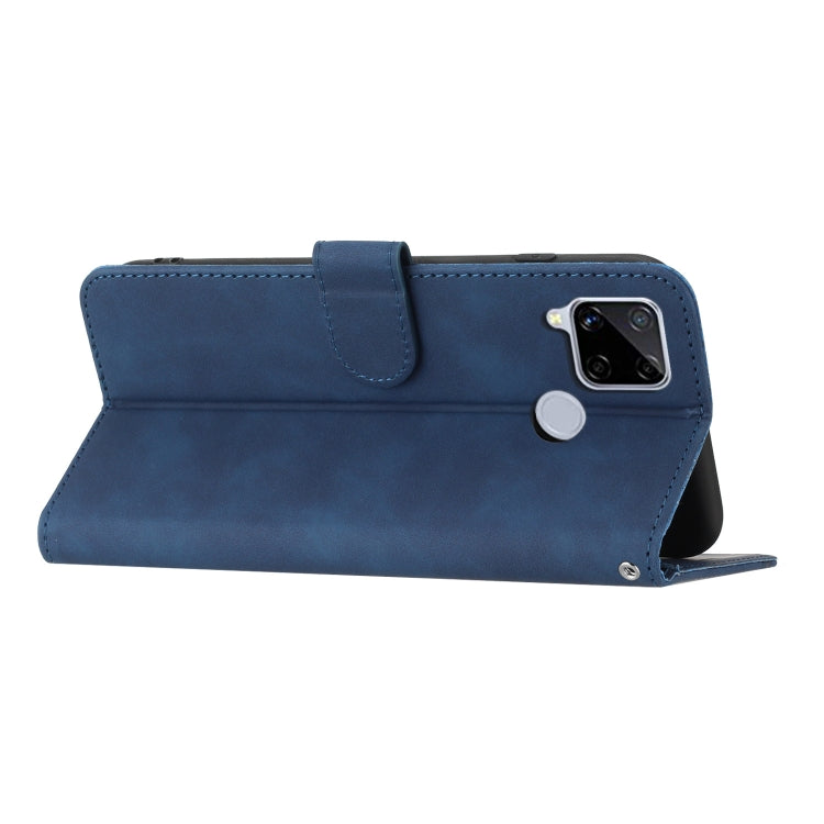 Heart Pattern Skin Feel Leather Phone Case For Realme C15/C12/Narzo 20/7i Global/Narzo 30A/C25/C25s