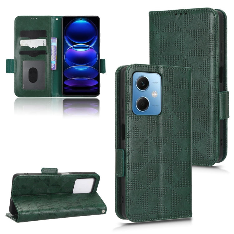 For Xiaomi Redmi Note 12 5G Global Symmetrical Triangle Leather Phone Case