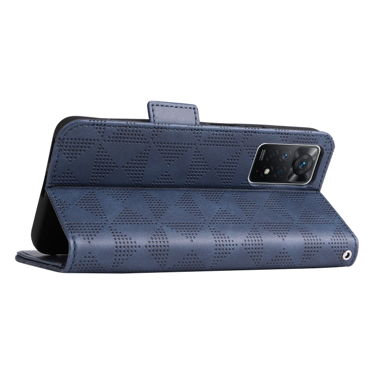 For Xiaomi Redmi Note 11 Pro Global Symmetrical Triangle Leather Phone Case
