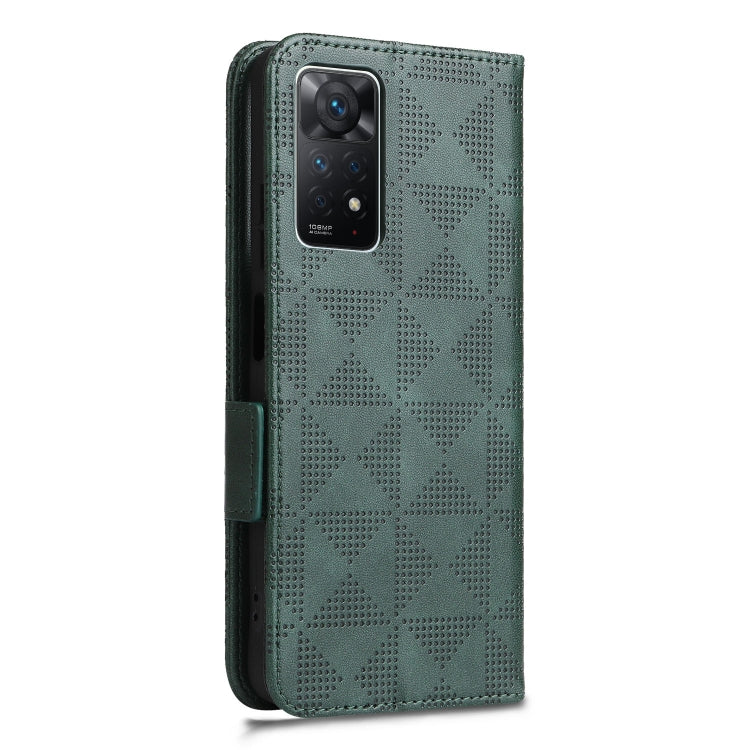 For Xiaomi Redmi Note 11 Pro Global Symmetrical Triangle Leather Phone Case
