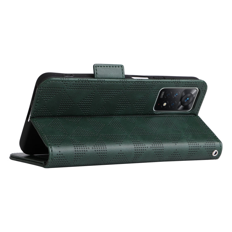 For Xiaomi Redmi Note 11 Pro Global Symmetrical Triangle Leather Phone Case
