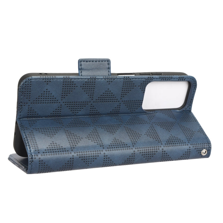 For Xiaomi Redmi 11 Prime 4G Symmetrical Triangle Leather Phone Case
