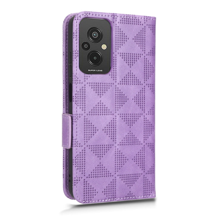 For Xiaomi Redmi 11 Prime 4G Symmetrical Triangle Leather Phone Case