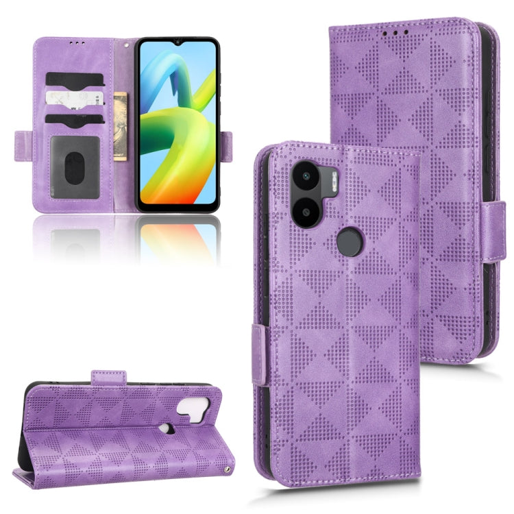 For Xiaomi Redmi A1+ 4G Symmetrical Triangle Leather Phone Case