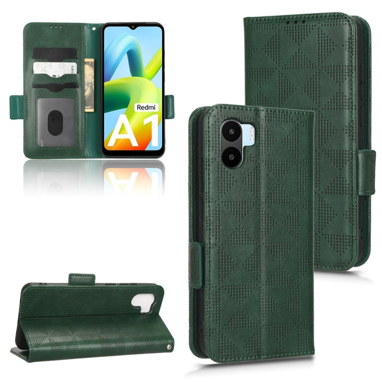 For Xiaomi Redmi A1 Symmetrical Triangle Leather Phone Case